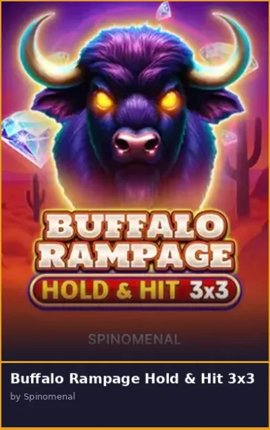 Buffalo Rampage Hold   Hit 3x3